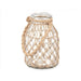 Candleholder Gift Decor Transparent Natural Glass Rope 17 x 25 cm 17 x 25 x 17 cm Tin (4 Units) - Декорация и