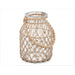 Candleholder Gift Decor Transparent Natural Glass Rope 20 x 30 cm 20 x 30 x 20 cm Tin (4 Units) - Декорация и