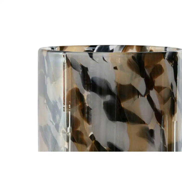 Candleholder Home ESPRIT Black Cream Crystal 12 x 12 x 11,5 cm - Декорация и Осветление<<<Дом Градина<<<BigBuy&&&Свещи