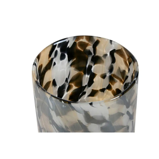 Candleholder Home ESPRIT Black Cream Crystal 12 x 12 x 11,5 cm - Декорация и Осветление<<<Дом Градина<<<BigBuy&&&Свещи