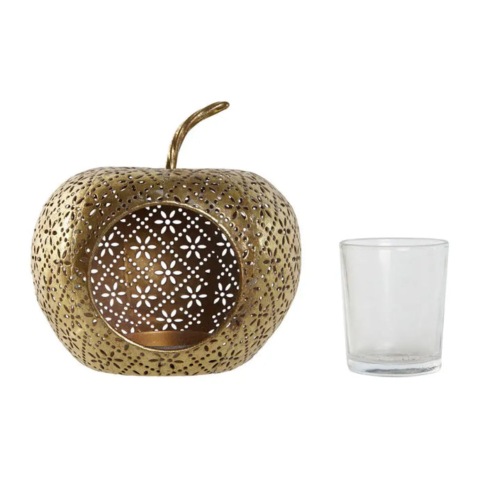 Candleholder Home ESPRIT Golden Metal Crystal 14 x 14 x 13 cm - Декорация и Осветление<<<Дом Градина<<<BigBuy&&&Свещи и