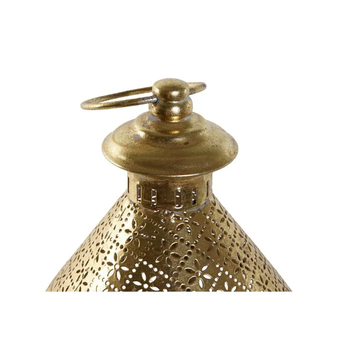 Candleholder Home ESPRIT Golden Metal Crystal 18 x 18 x 35,5 cm - Декорация и Осветление<<<Дом Градина<<<BigBuy&&&Свещи