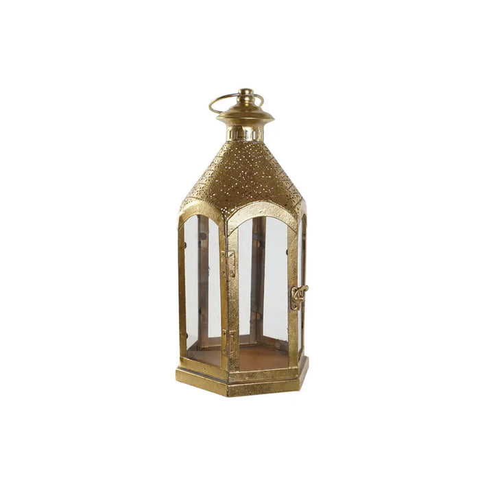 Candleholder Home ESPRIT Golden Metal Crystal 18 x 18 x 35,5 cm - Декорация и Осветление<<<Дом Градина<<<BigBuy&&&Свещи