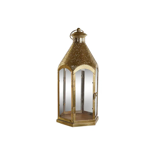 Candleholder Home ESPRIT Golden Metal Crystal 23 x 23 x 48 cm - Декорация и Осветление<<<Дом Градина<<<BigBuy&&&Свещи и