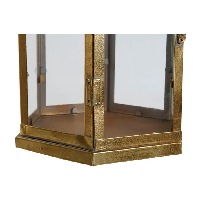 Candleholder Home ESPRIT Golden Metal Crystal 23 x 23 x 48 cm - Декорация и Осветление<<<Дом Градина<<<BigBuy&&&Свещи и