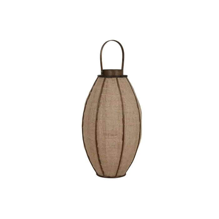 Candleholder Home ESPRIT Natural Jute Bamboo 34 x 34 x 60 cm - Декорация и Осветление<<<Дом Градина<<<BigBuy&&&Свещи и