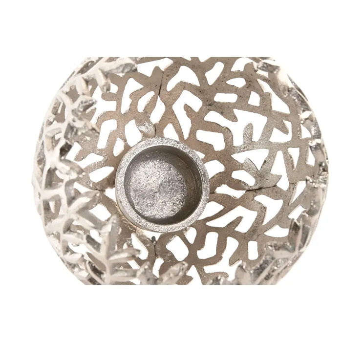 Candleholder Home ESPRIT Silver Aluminium 20 x 20 x 18 cm - Декорация и Осветление<<<Дом Градина<<<BigBuy&&&Свещи и