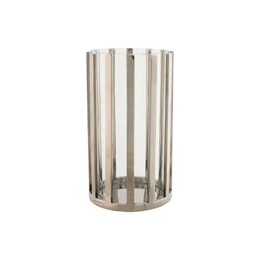 Candleholder Home ESPRIT Silver Crystal Steel 12 x 12 x 20 cm - Декорация и Осветление<<<Дом Градина<<<BigBuy&&&Свещи и