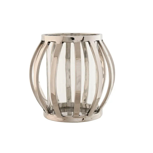 Candleholder Home ESPRIT Silver Crystal Steel 14 x 14 x 14 cm - Декорация и Осветление<<<Дом Градина<<<BigBuy&&&Свещи и