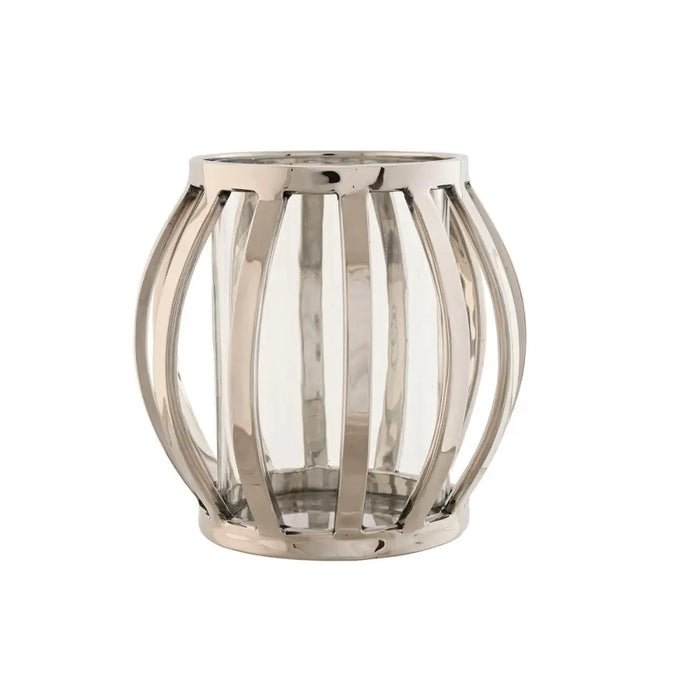 Candleholder Home ESPRIT Silver Crystal Steel 14 x 14 x 14 cm - Декорация и Осветление<<<Дом Градина<<<BigBuy&&&Свещи и