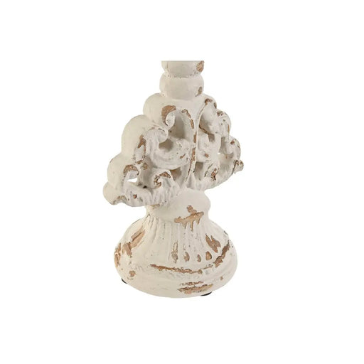 Candleholder Home ESPRIT White Resin 18 x 18 x 50 cm 18 x 15 x 51,5 cm - Декорация и Осветление<<<Дом