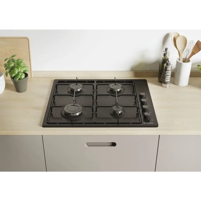 Candy CHW6LBB Black Built-in 60 cm Gas 4 zone(s) - Built-in hot platesAGD-PGZ<<<Home Appliance - ProductsAGD<<<ActionPL