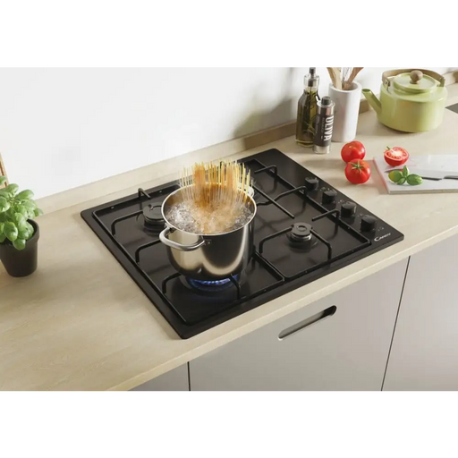 Candy CHW6LBB Black Built-in 60 cm Gas 4 zone(s) - Built-in hot platesAGD-PGZ<<<Home Appliance - ProductsAGD<<<ActionPL