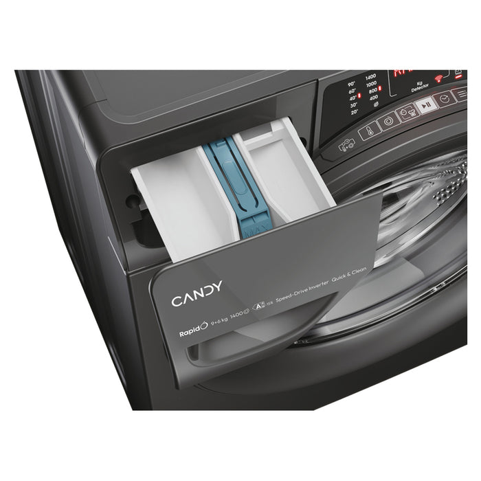 Washing Machine with Dryer CANDY ROW 4966 DWRR7-S 1400 rpm, INVERTER MOTOR