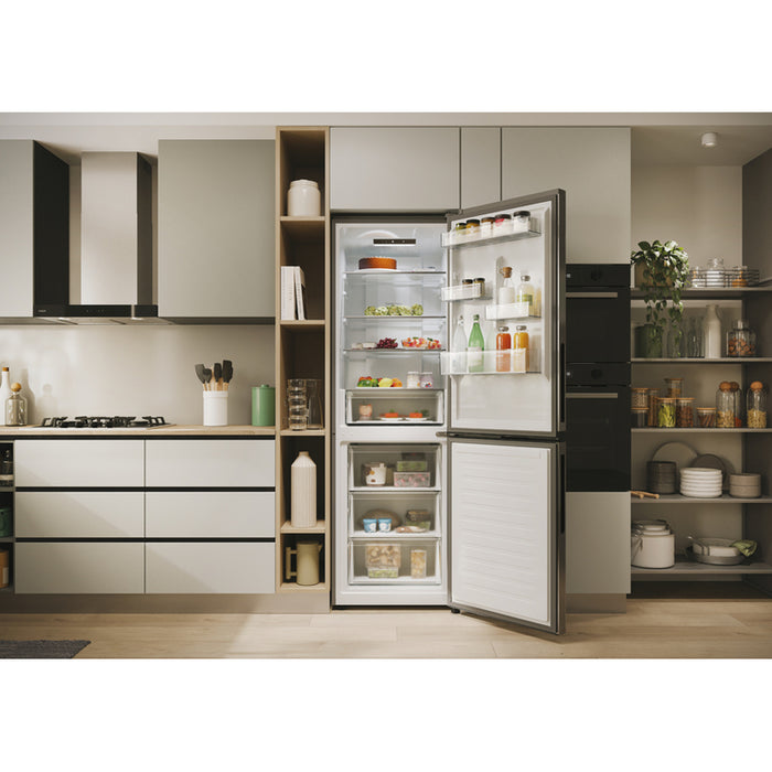 Refrigerator with bottom freezer CANDY ECN 2CQTEX 186 185.00 cm