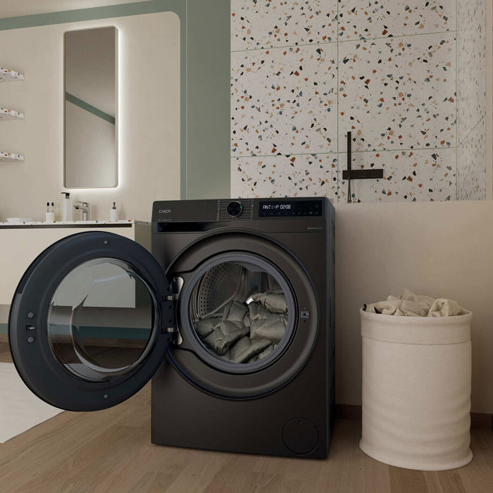 Washer Dryer CANDY BWR 496 BL10G-S/ANTHR. 1400 rpm, INVERTER MOTOR