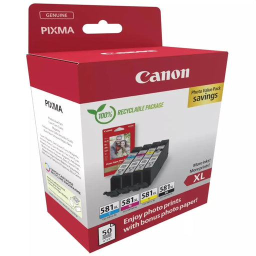 Canon CLI-581 XL C/M/Y/BK PVP - Консумативи за мастилоструйни принтери<<<CANON консумативи<<<CANON<<<PolyComp&&&Мастила
