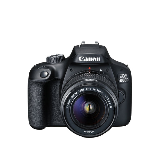 Canon EOS 4000D black + EF-s 18-55 mm DC III - Огледално-рефлексни Фотоапарати<<<CANON фото и видео