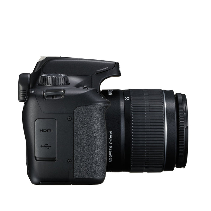 Canon EOS 4000D black + EF-s 18-55 mm DC III - Огледално-рефлексни Фотоапарати<<<CANON фото и видео
