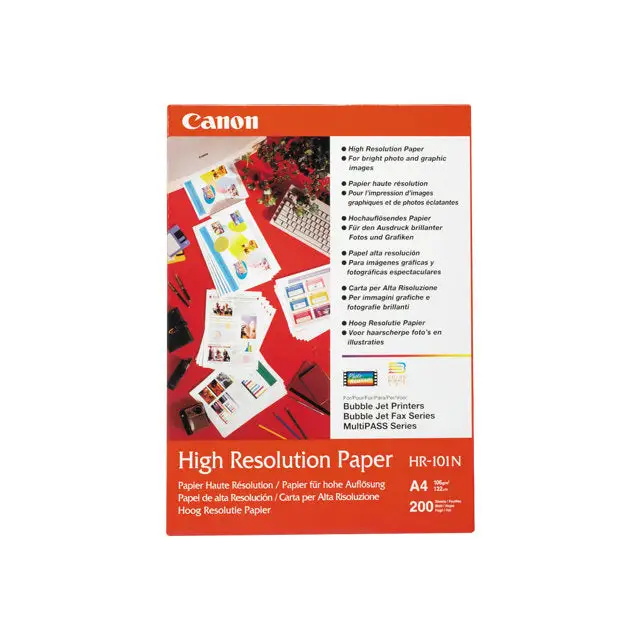 CANON HR-101 high resolution paper inkjet 110g/m2 A4 200 sheets 1-pack - Офис и Фото хартии<<<Консумативи