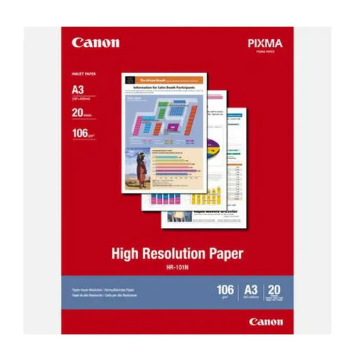 CANON HR-101 high resolution paper inkjet A3 20 sheets - Офис и Фото хартии<<<Консумативи - Хартия<<<Печат Сканиране и
