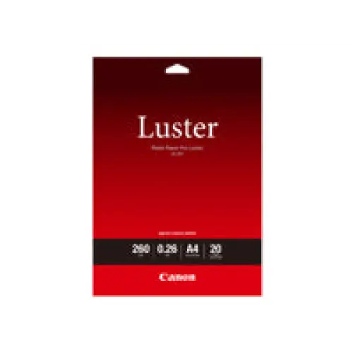 CANON LU-101 260g/m2 A4 20 sheets 1-pack luster paper - Офис и Фото хартии<<<Консумативи - Хартия<<<Печат Сканиране и