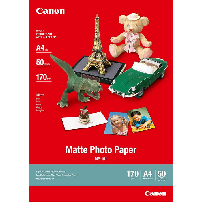Canon MP-101 A4 Matte Photo Paper - Хартии за мастилоструйни принтери<<<CANON консумативи<<<CANON<<<PolyComp&&&Офис и
