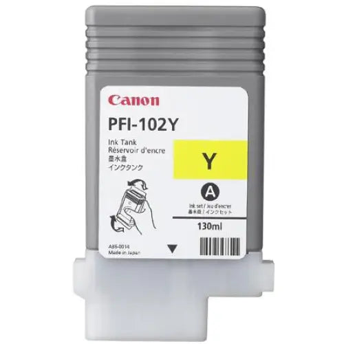 Canon PFI-102 Yellow - Консумативи за плотери<<<CANON консумативи<<<CANON<<<PolyComp&&&LFP мастила и LFP мастилени