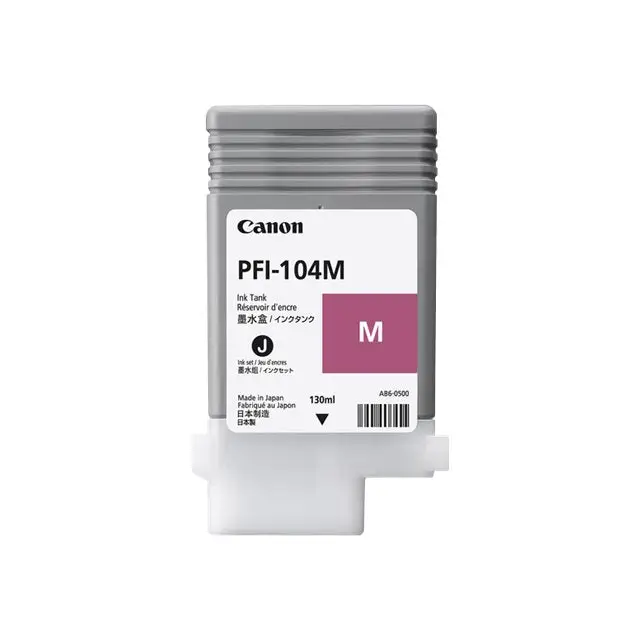 CANON PFI-104M dye ink cartridge magenta standard capacity 1-pack - LFP мастила и LFP мастилени глави<<<Консумативи