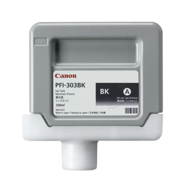 CANON PFI-303BK ink cartridge black standard capacity 330ml 1-pack - LFP мастила и LFP мастилени глави<<<Консумативи