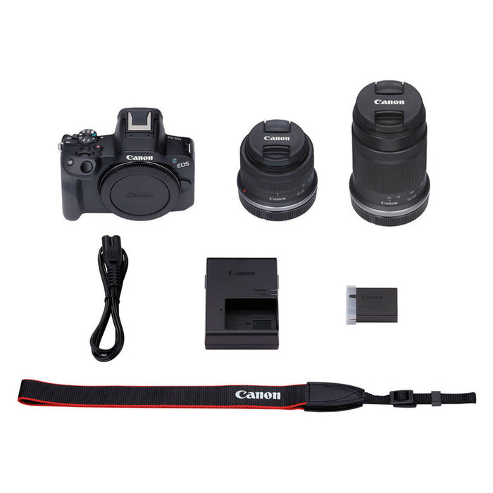 Mirrorless camera CANON EOS R50 18-45+55-210 24.2 MPx, WI-FI, MIRRORLESS