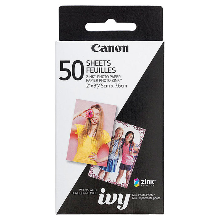 Canon Zink Paper ZP-203050S 50 Sheets for Zoemini Portable Printer
