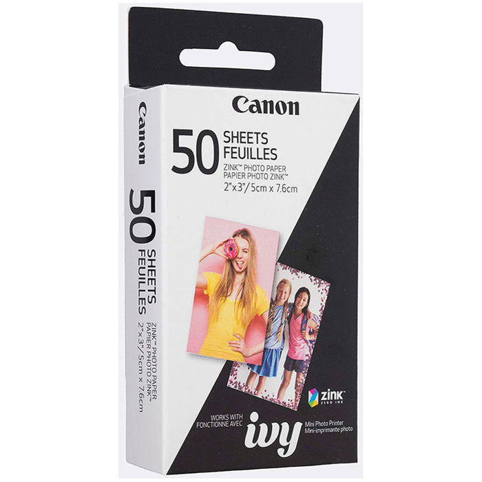 Canon Zink Paper ZP-203050S 50 Sheets for Zoemini Portable Printer