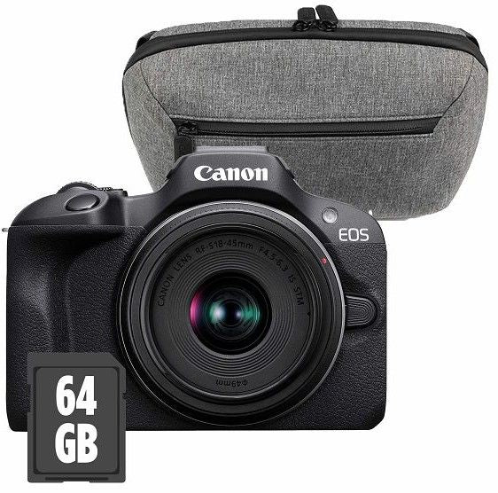 Mirrorless camera CANON EOS R100+RF-S18-45 TRAVEL KIT 24.1 MPx, WI-FI, MIRRORLESS