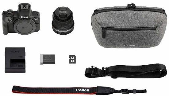 Mirrorless camera CANON EOS R100+RF-S18-45 TRAVEL KIT 24.1 MPx, WI-FI, MIRRORLESS
