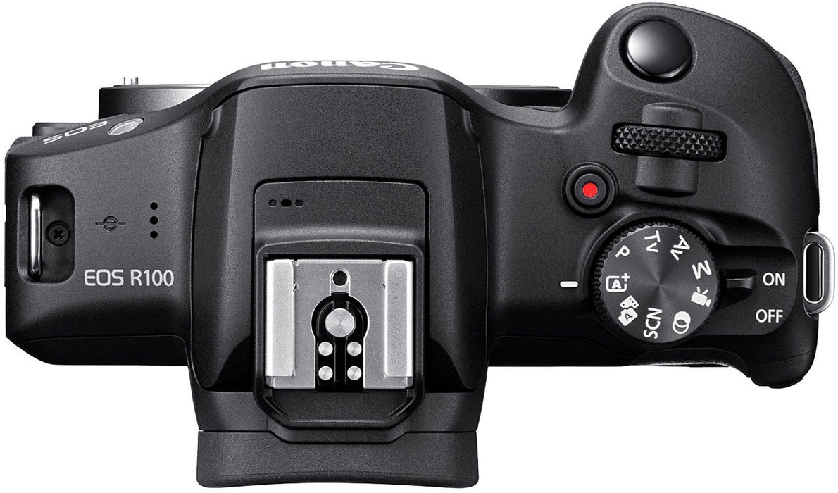 Mirrorless camera CANON EOS R100+RF-S18-45 +RF 75-300 MIRRORLESS