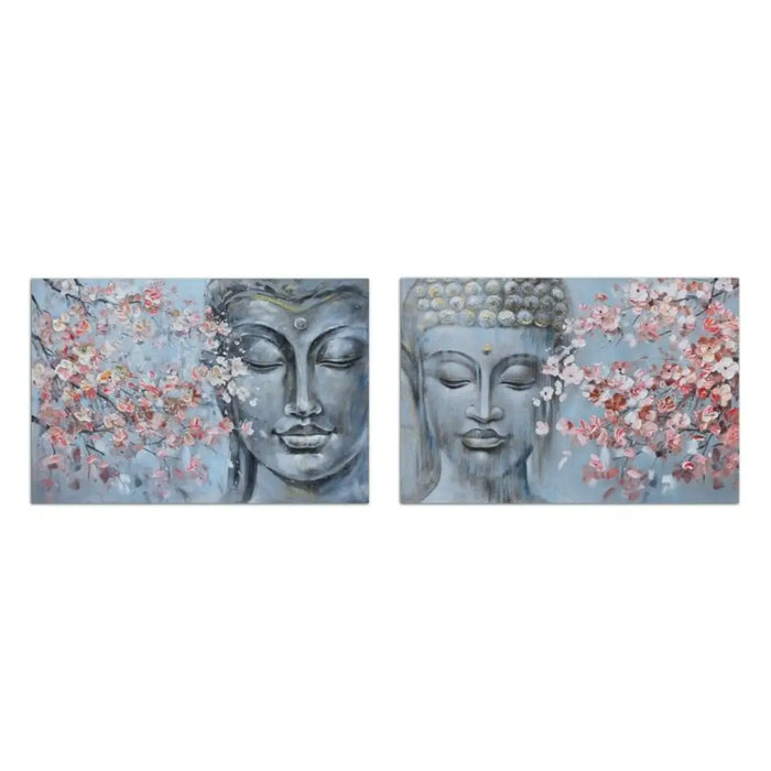 Canvas DKD Home Decor 120 x 2,8 x 80 cm Buddha Oriental (2 Units) - Картини и плакати<<<Декорация и Осветление<<<Дом