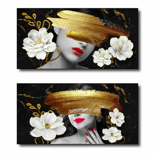 Canvas DKD Home Decor Canvas MDF Wood 80 x 2 x 40 cm - Декорация и Осветление<<<Дом Градина<<<BigBuy&&&Картини и