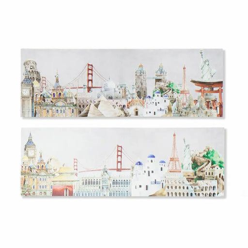 Canvas DKD Home Decor Canvas MDF Wood 90 x 2 x 30 cm - Декорация и Осветление<<<Дом Градина<<<BigBuy&&&Картини и