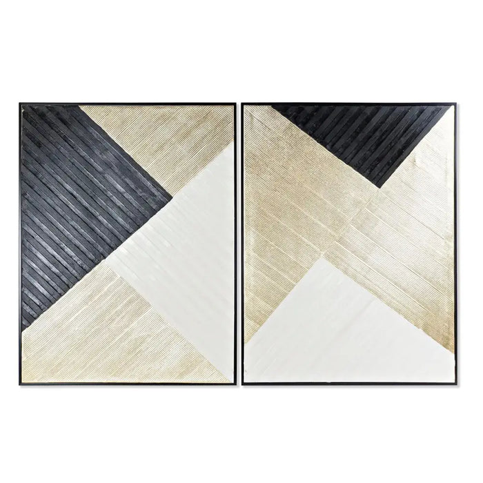 Canvas DKD Home Decor Modern Geometric (93 x 3,5 x 123 cm) (2 Units) - Декорация и Осветление<<<Дом