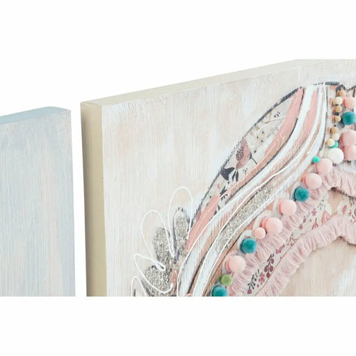 Canvas DKD Home Decor Pinewood Canvas 90 x 3,7 x 90 cm - Декорация и Осветление<<<Дом Градина<<<BigBuy&&&Картини и