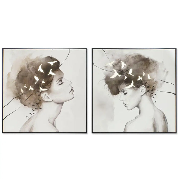 Canvas DKD Home Decor polystyrene Canvas 100 x 4 x 100 cm - Декорация и Осветление<<<Дом Градина<<<BigBuy&&&Картини и