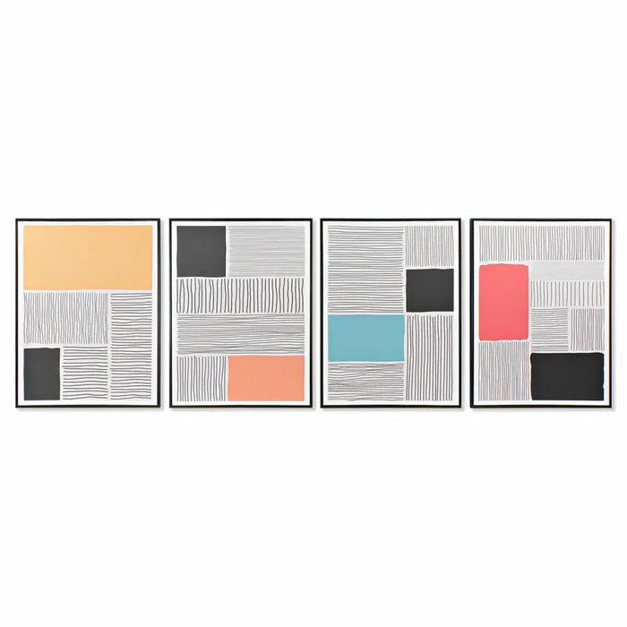 Canvas DKD Home Decor polystyrene Canvas 60 x 3 x 80 cm (4 Pieces) - Декорация и Осветление<<<Дом