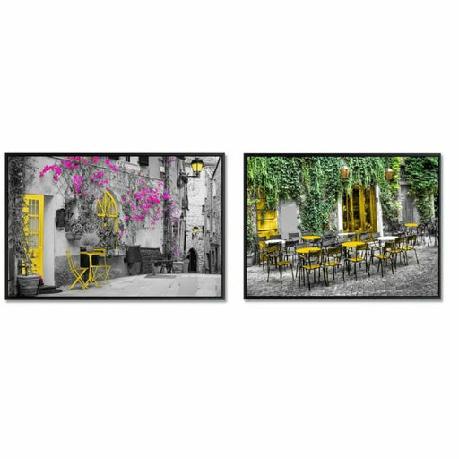 Canvas DKD Home Decor Street (2 Units) (73 x 3,5 x 53 cm) - Декорация и Осветление<<<Дом Градина<<<BigBuy&&&Картини и