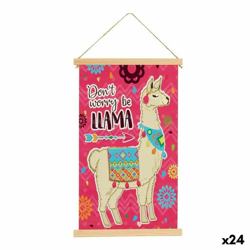 Canvas Gift Decor 1 x 54 x 33 cm Llama (24 Units) - Декорация и Осветление<<<Дом Градина<<<BigBuy&&&Картини и