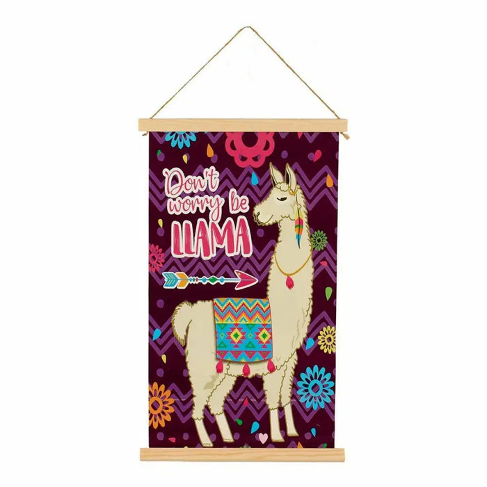Canvas Gift Decor 1 x 54 x 33 cm Llama (24 Units) - Декорация и Осветление<<<Дом Градина<<<BigBuy&&&Картини и