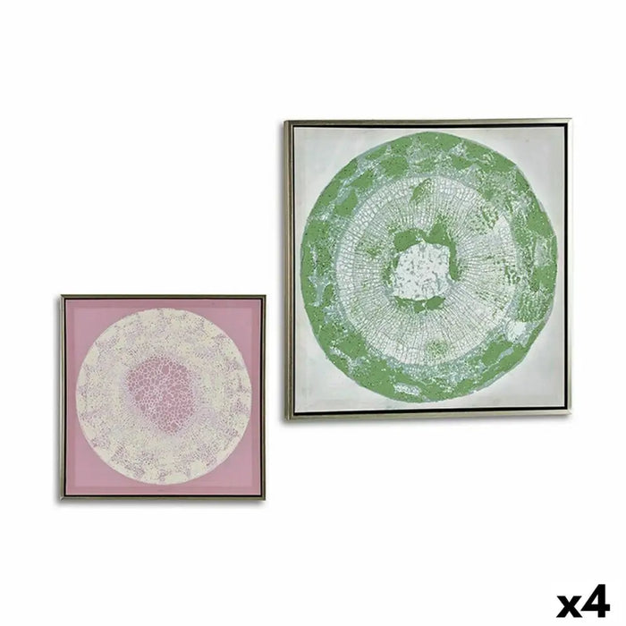 Canvas Gift Decor Abstract 52,5 x 2,8 x 52,5 cm (4 Units) - Декорация и Осветление<<<Дом Градина<<<BigBuy&&&Картини и