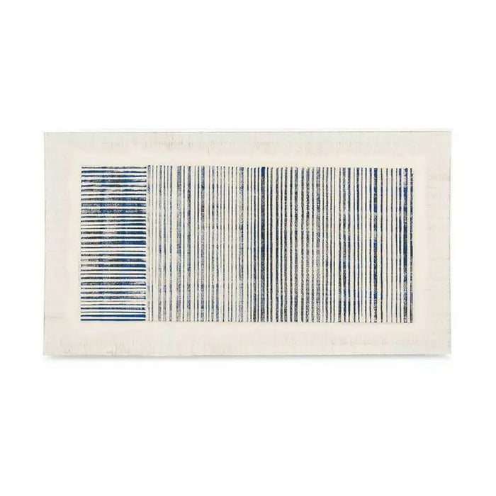 Canvas Gift Decor Blue White Stripes With relief 110 x 60 x 2,5 cm (2 Units) - Декорация и Осветление<<<Дом