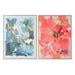 Canvas Home ESPRIT Blue Pink polystyrene Canvas Abstract Modern 94 x 4 x 123,5 cm (2 Units) - Декорация и