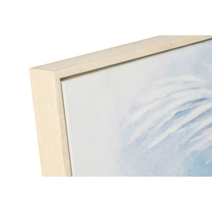 Canvas Home ESPRIT Blue White Palms Tropical 82,5 x 3,5 x 122,5 cm (2 Units) - Декорация и Осветление<<<Дом